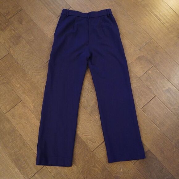 Blue‎ size S Halara Flex High Waisted Zipper Side Pocket Straight Leg Work Pants - Picture 6 of 6